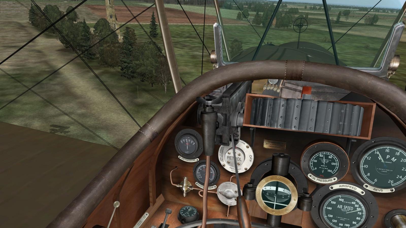 Royal Aircraft Factory S.E.5a cockpit