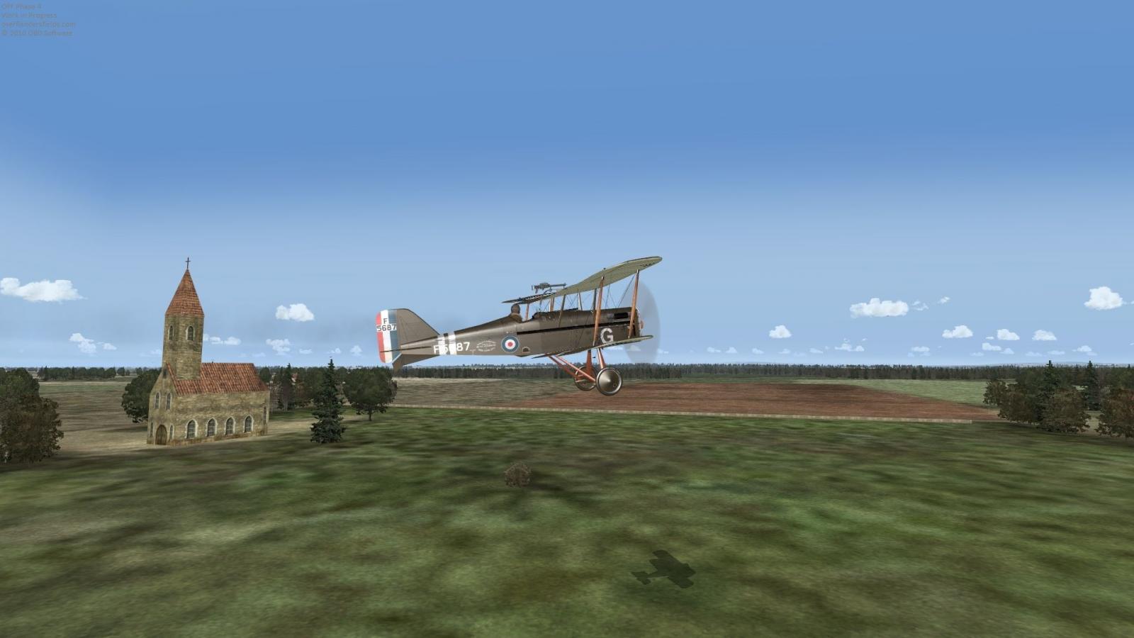 Royal Aircraft Factory S.E.5a with new scenery