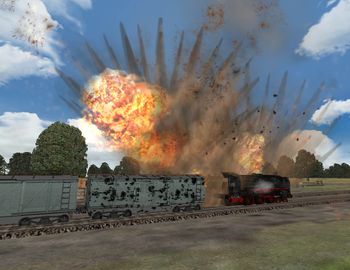 Phase 3 - Attack on a train - Screenshot by Makai (04-Nov-2008)