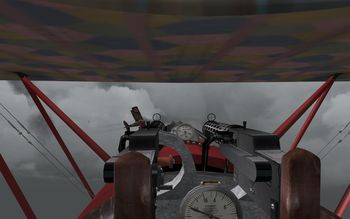 Phase 3 V1.30 - Fokker D.VII hunting a SPAD XIII - Screenshot by Gremlin (06-Apr-2009)