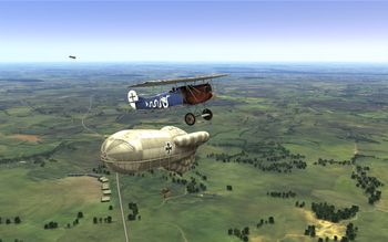 Rise Of Flight - Fokker D.VII and Balloon - Screenshot by neoqb (26-Aug-2009)